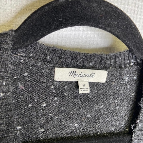 Madewell | Donegal Wrap-Front Pullover Sweater Medium‎ - Picture 7 of 8